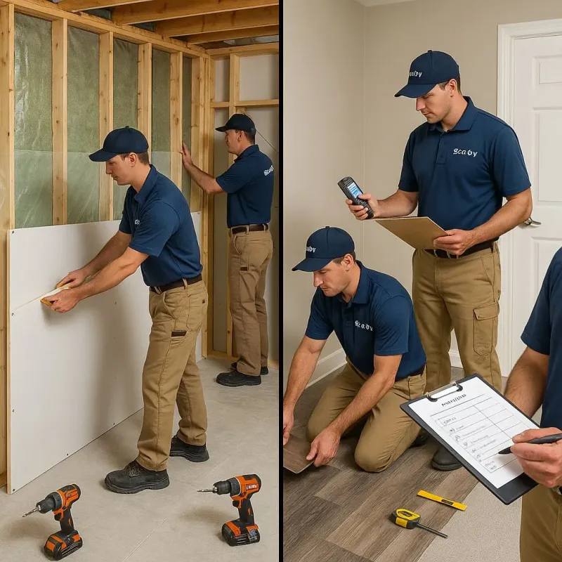 Repairs and Reconstruction process in Mineola, NY